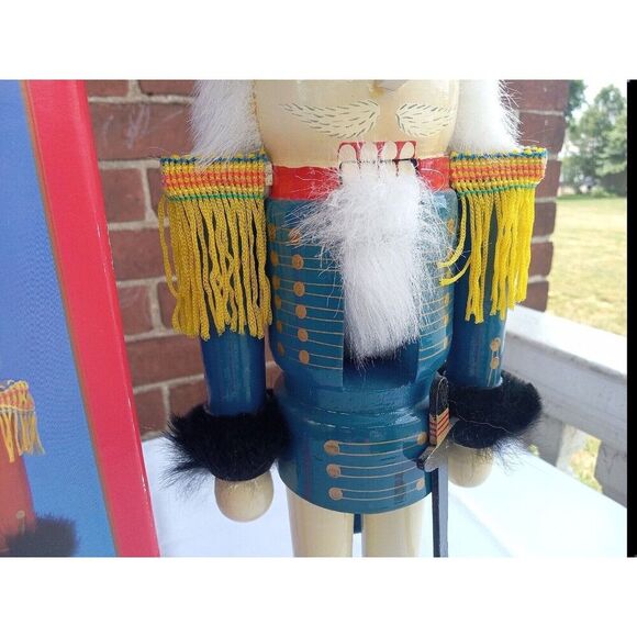 15" Vintage KURT ADLER NUTCRACKER WOODEN BRITISH GENERAL SOLDIER NEW C1189 - Picture 3 of 10